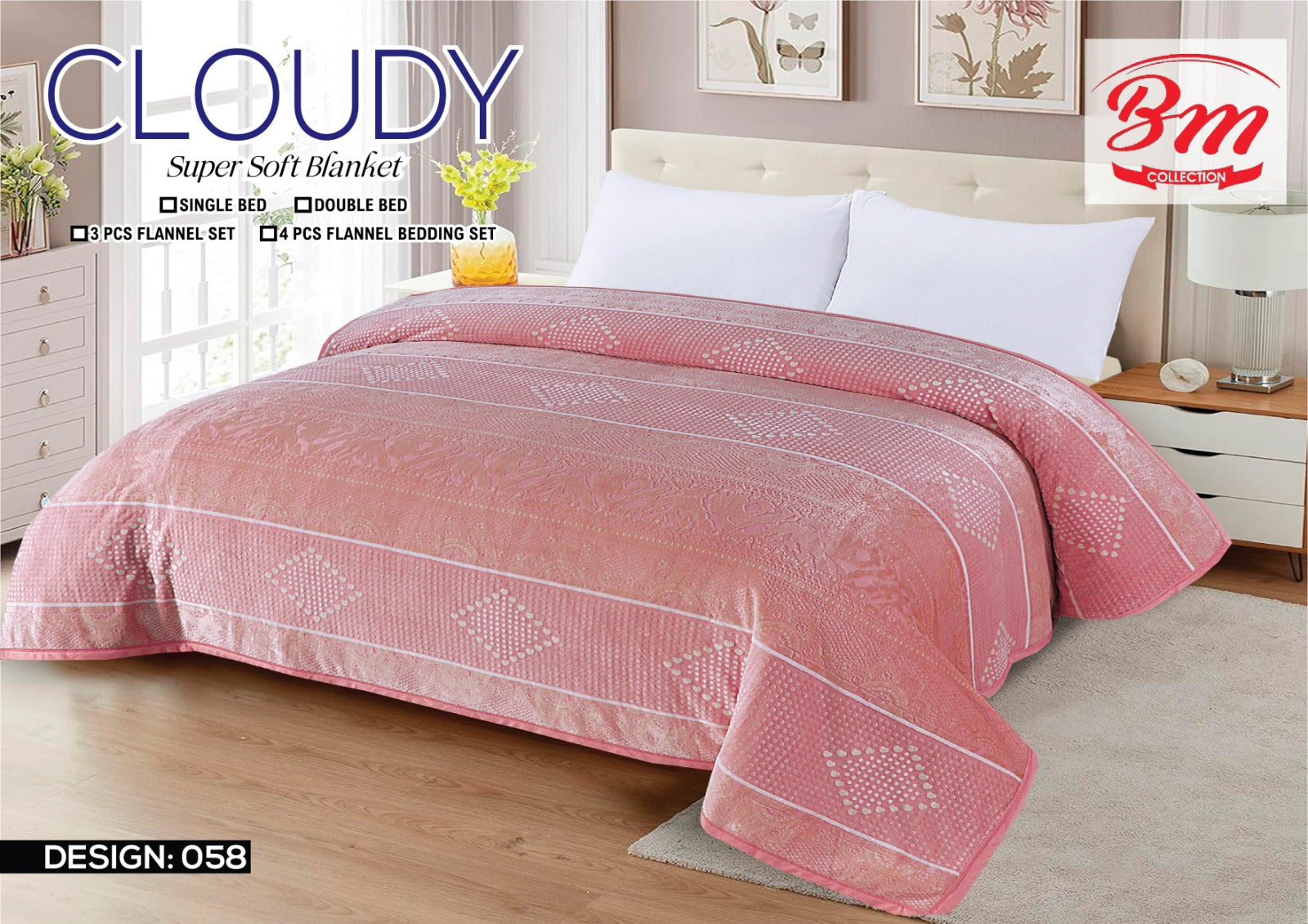 Cloudy Fleece Blanket