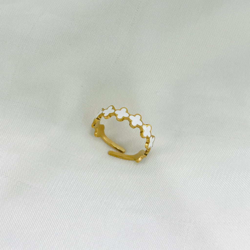 Clover Adjustable Band Ring