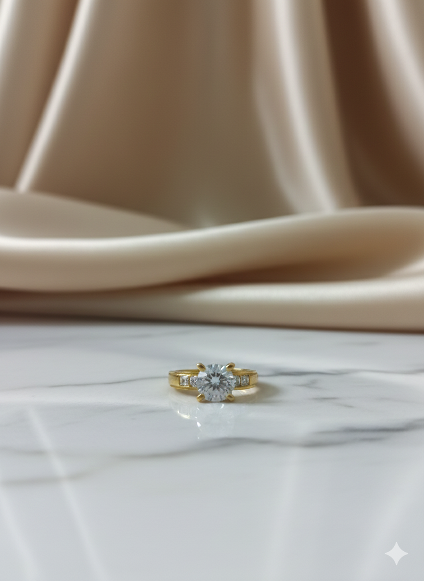 The Classic Accent Stone Ring